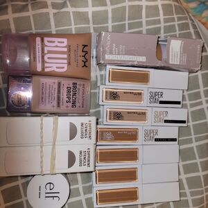 2 For 5 NYX Blur Foundation & Mixed Beige/Tan Concealers Bundle